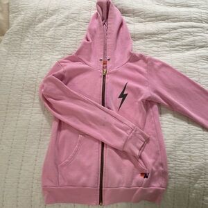 Aviator Nation zip up hoodie lightning bolt  size 12